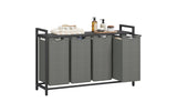 Vasagle Wäschekorb mit Ablage 4x 35L