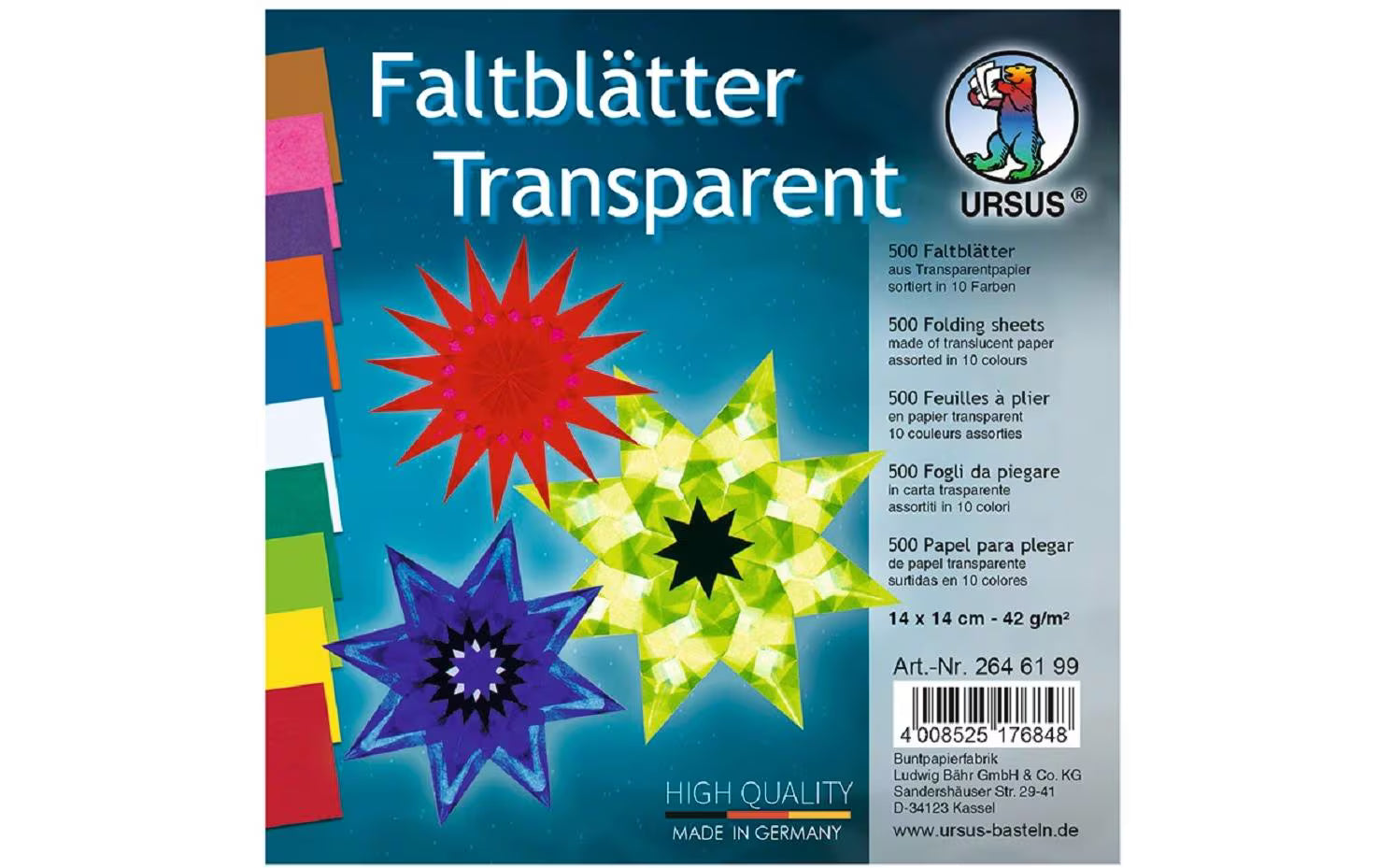 Ursus Faltblätter Origami à 500 Blatt