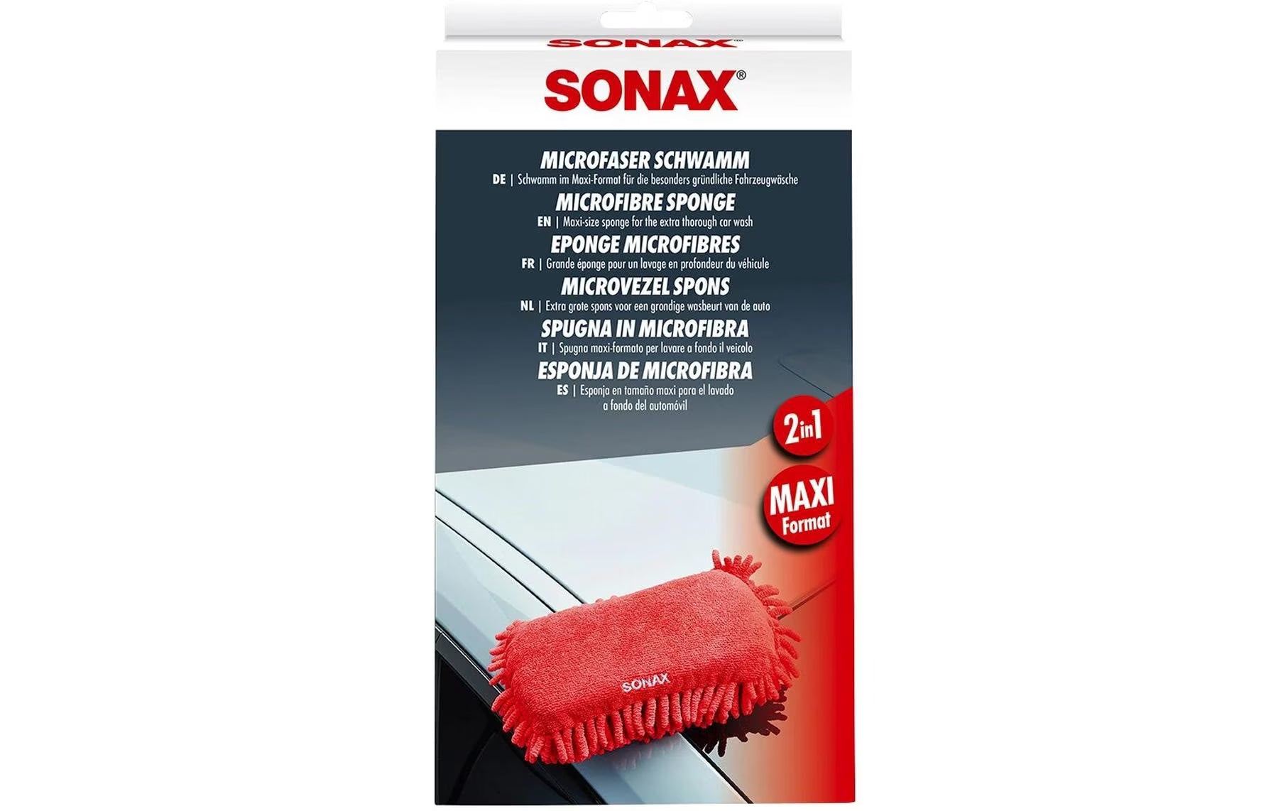 SONAX Microfaser Schwamm 2in1
