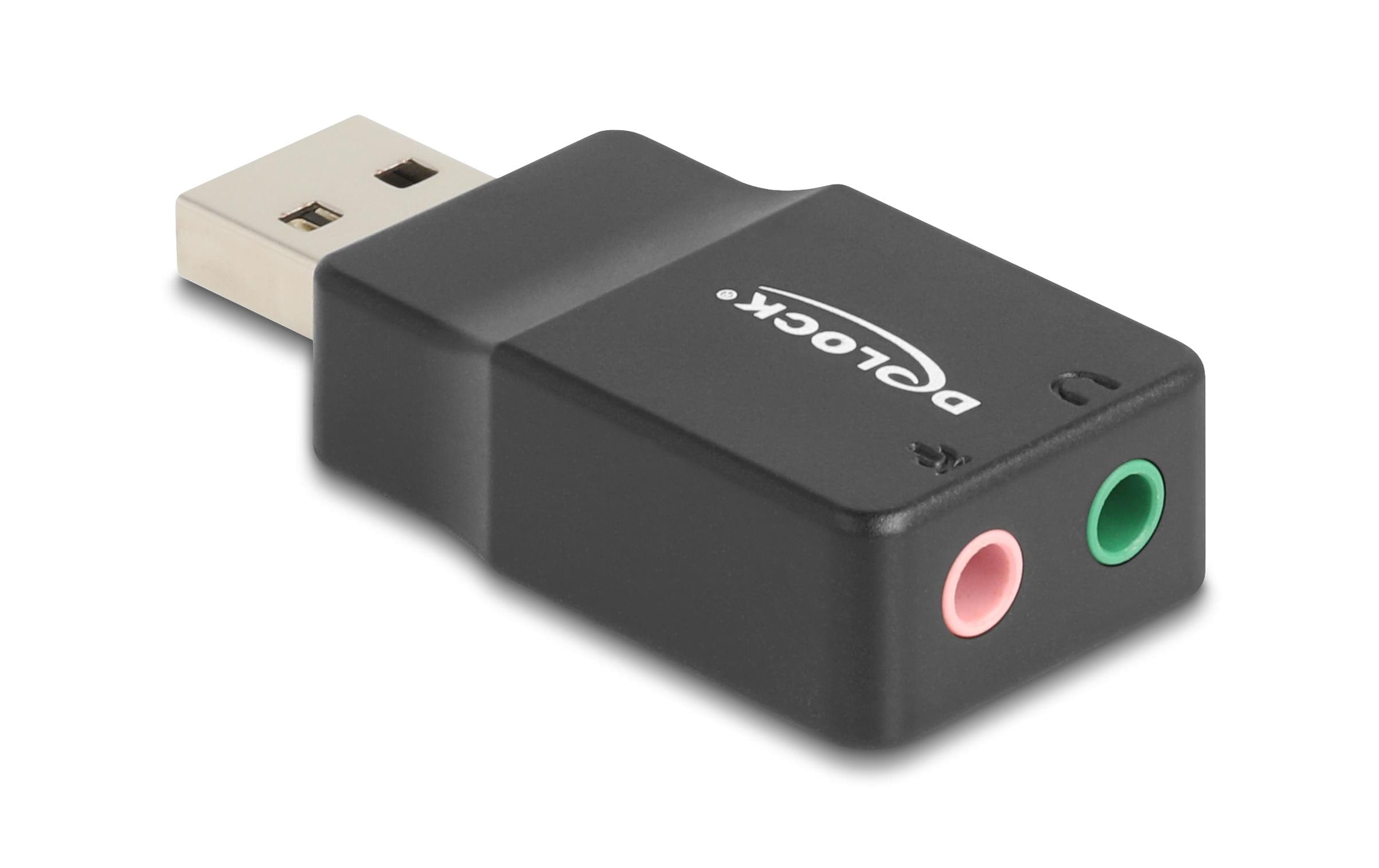 Delock USB-A Stecker-2x3.5mm Klinke