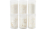 Creativ Company, Glitzerset Weiss, 6 x 5 g