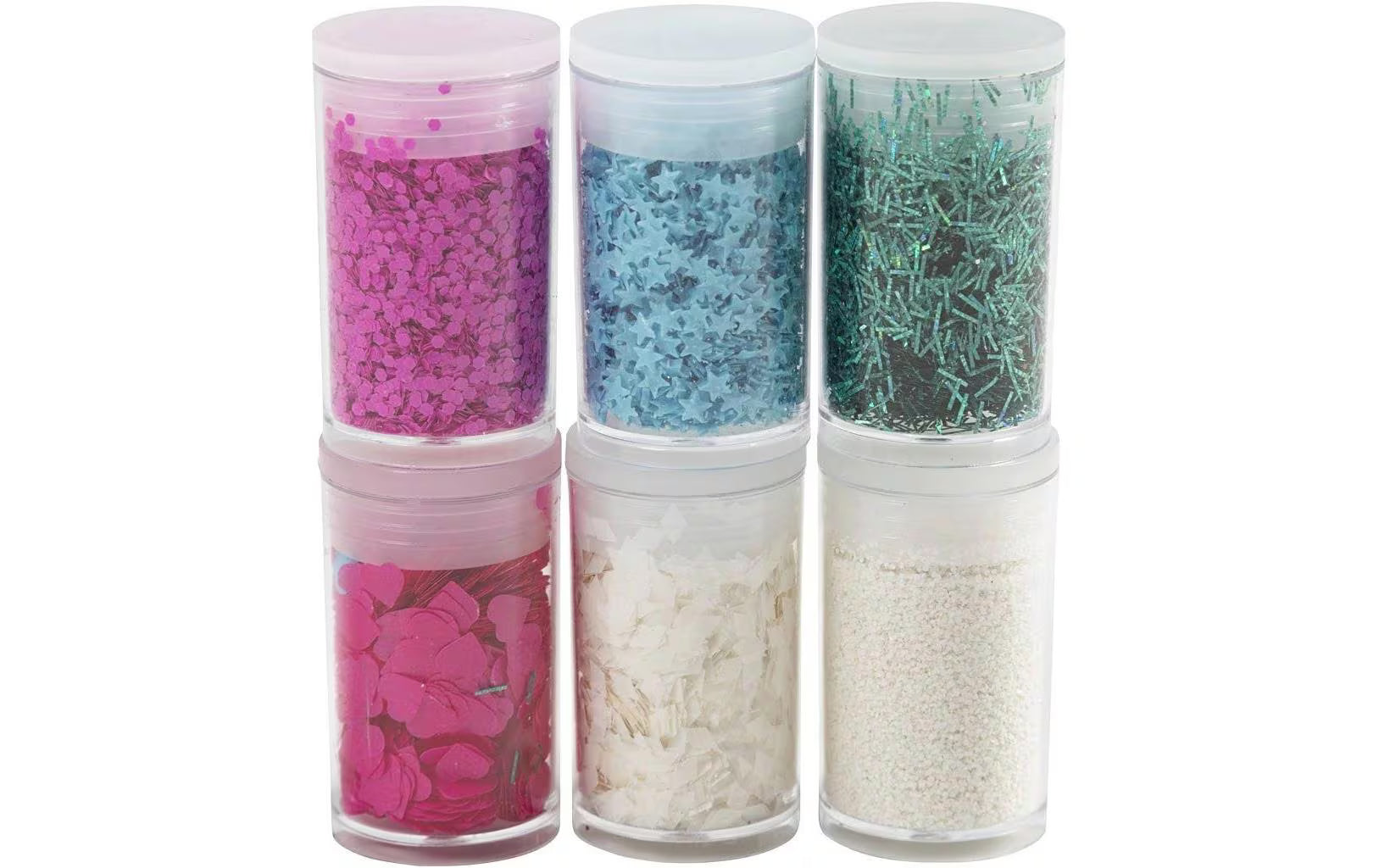 Creativ Company, Glitzerset Mehrfarbig, 6 x