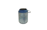 Dameco LED Solar Laterne Muster blau