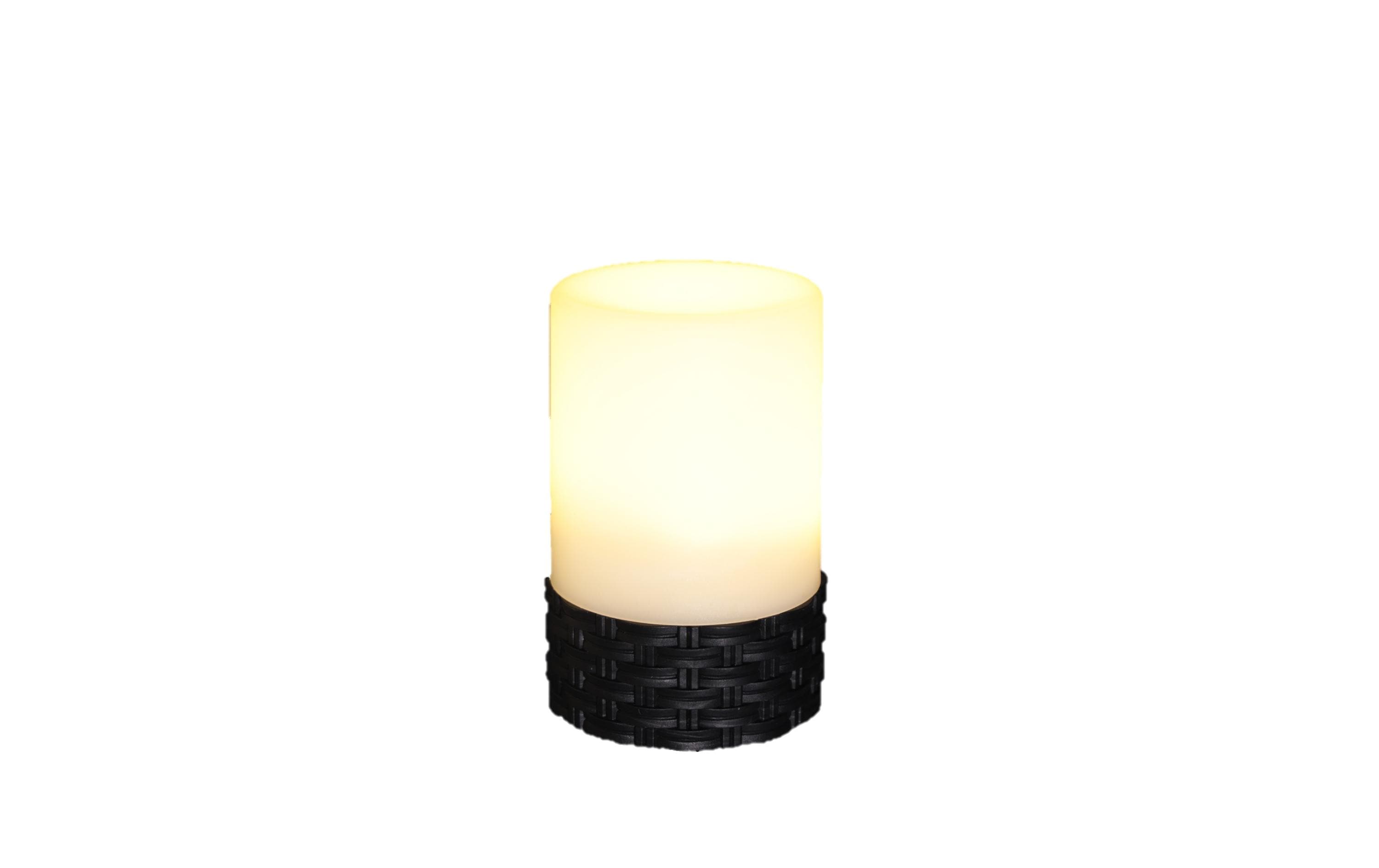 Dameco LED Solar Rattan Tisch Leuchte