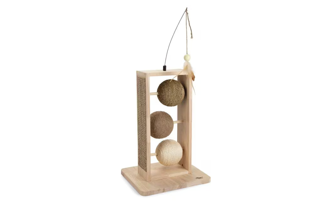 Designed by Lotte Holz Kratzbälle Holz/Jute