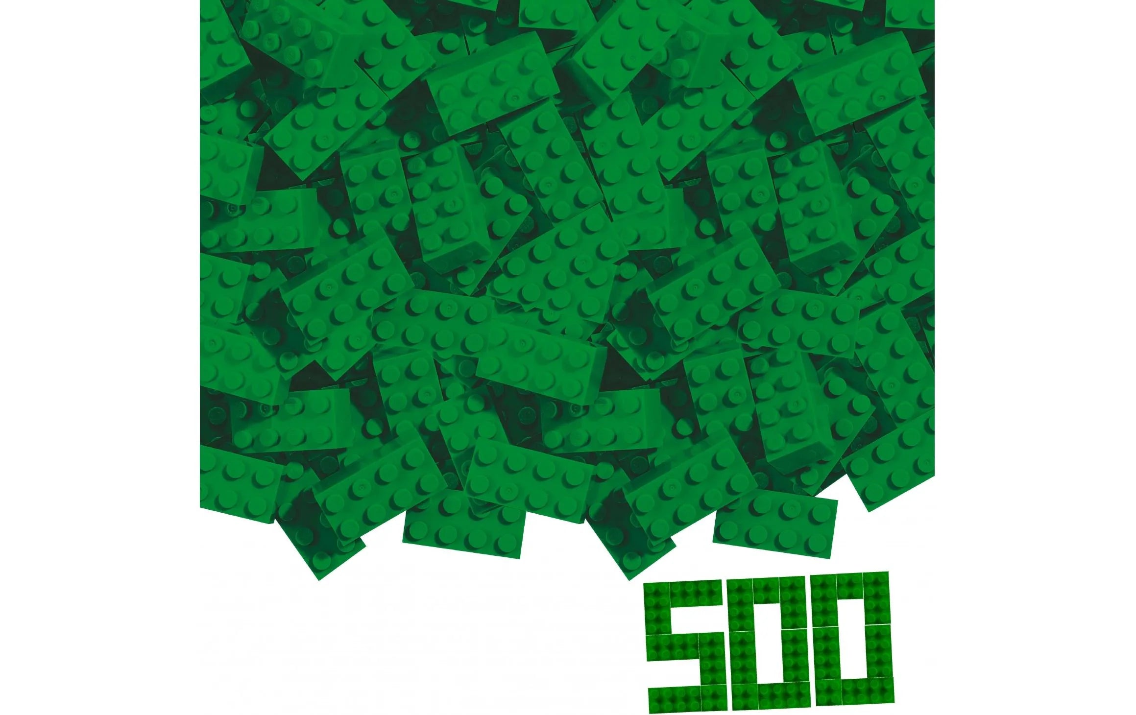 BLOX 500 grüne 8er Steine lose