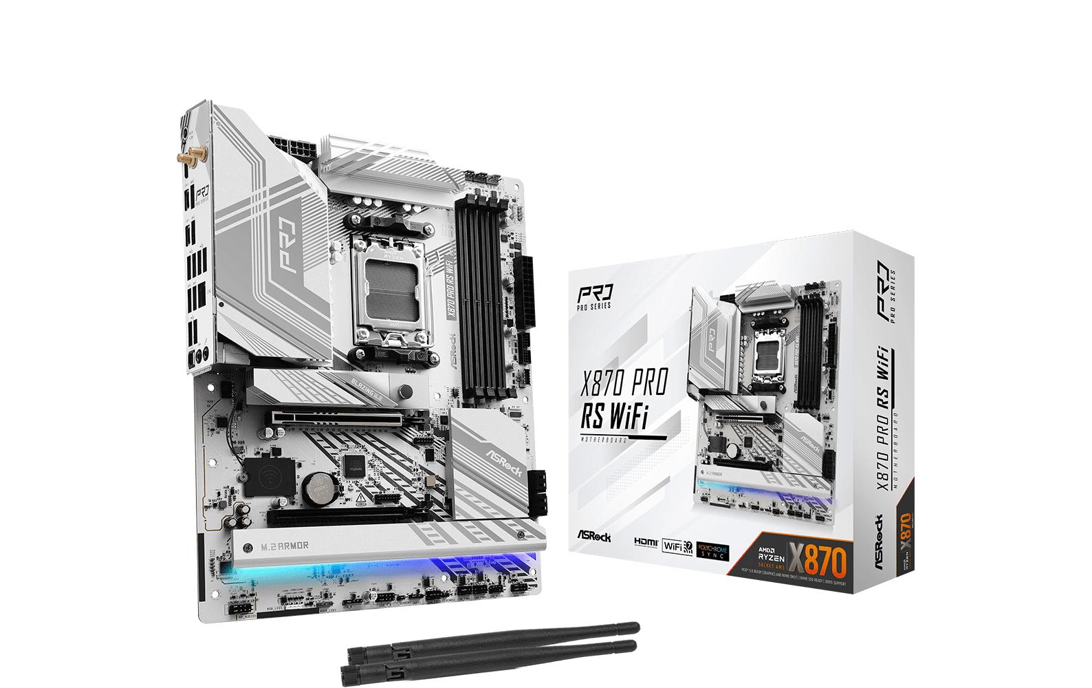 ASRock X870 PRO RS WIFI, ATX, AM5