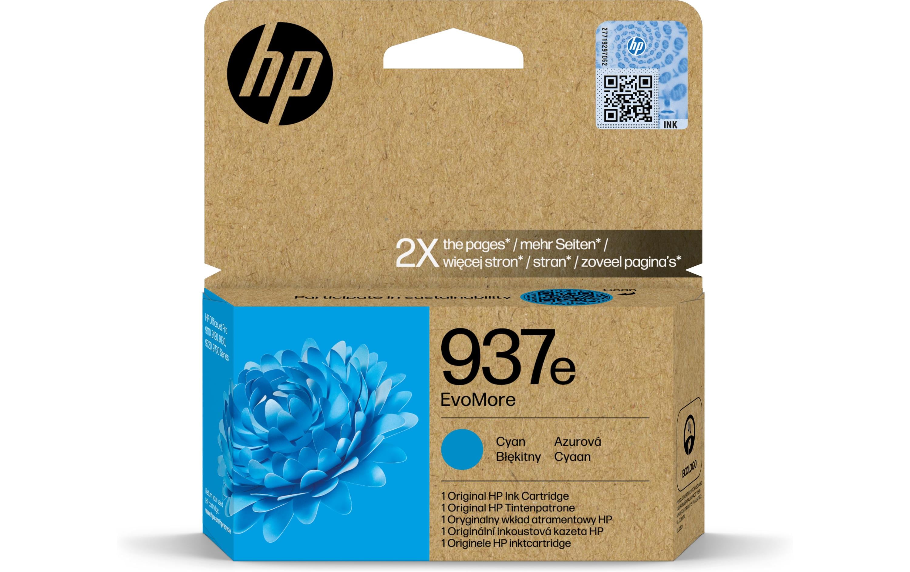 HP, Tinte Nr. 937e (4S6W6NE) Cyan