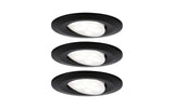 Paulmann EBL Set Calla rund schwarz matt