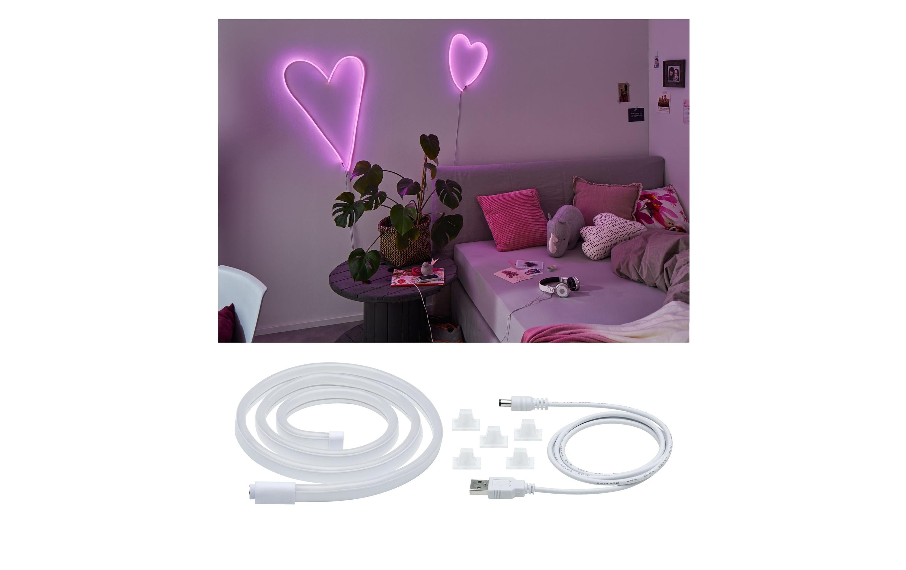 Paulmann LED-Stripe Neon Colorflex Pink, 1