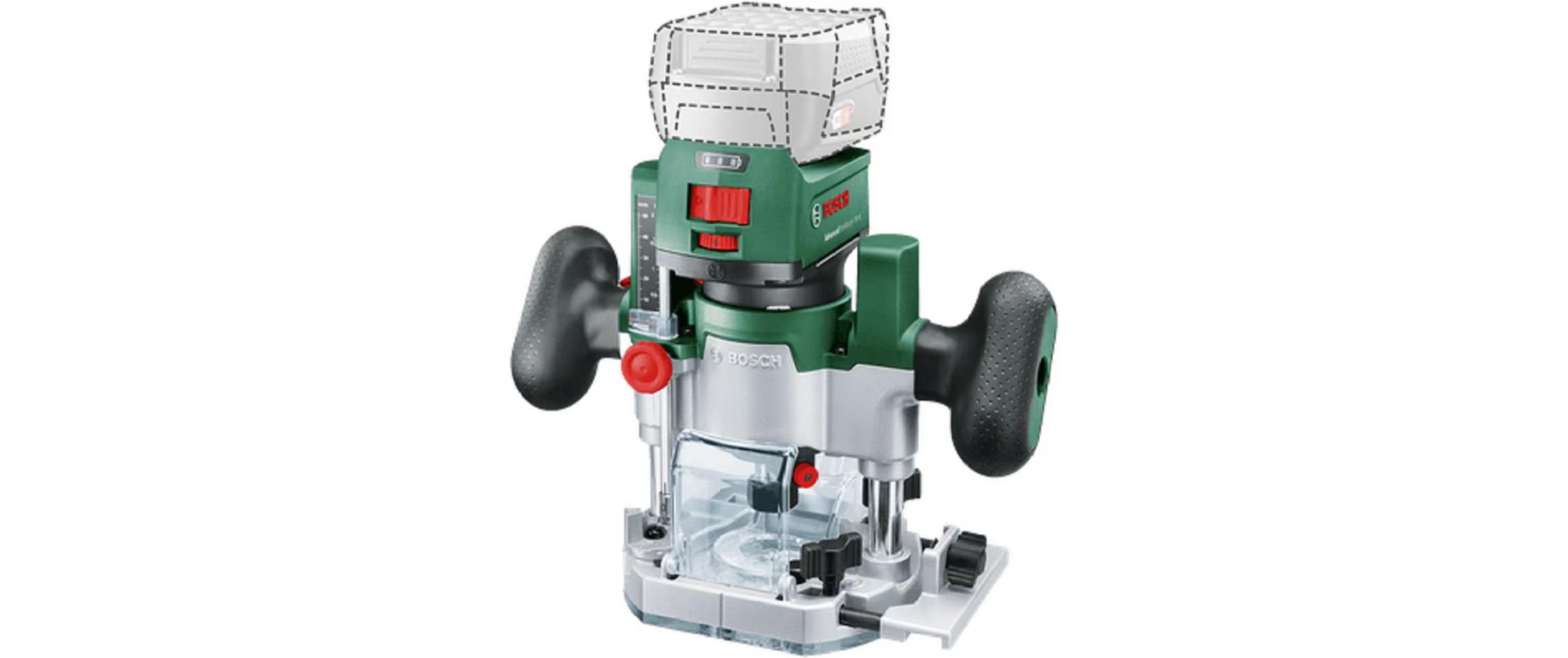 BOSCH Akku Kanten und Oberfräse 18,0 V