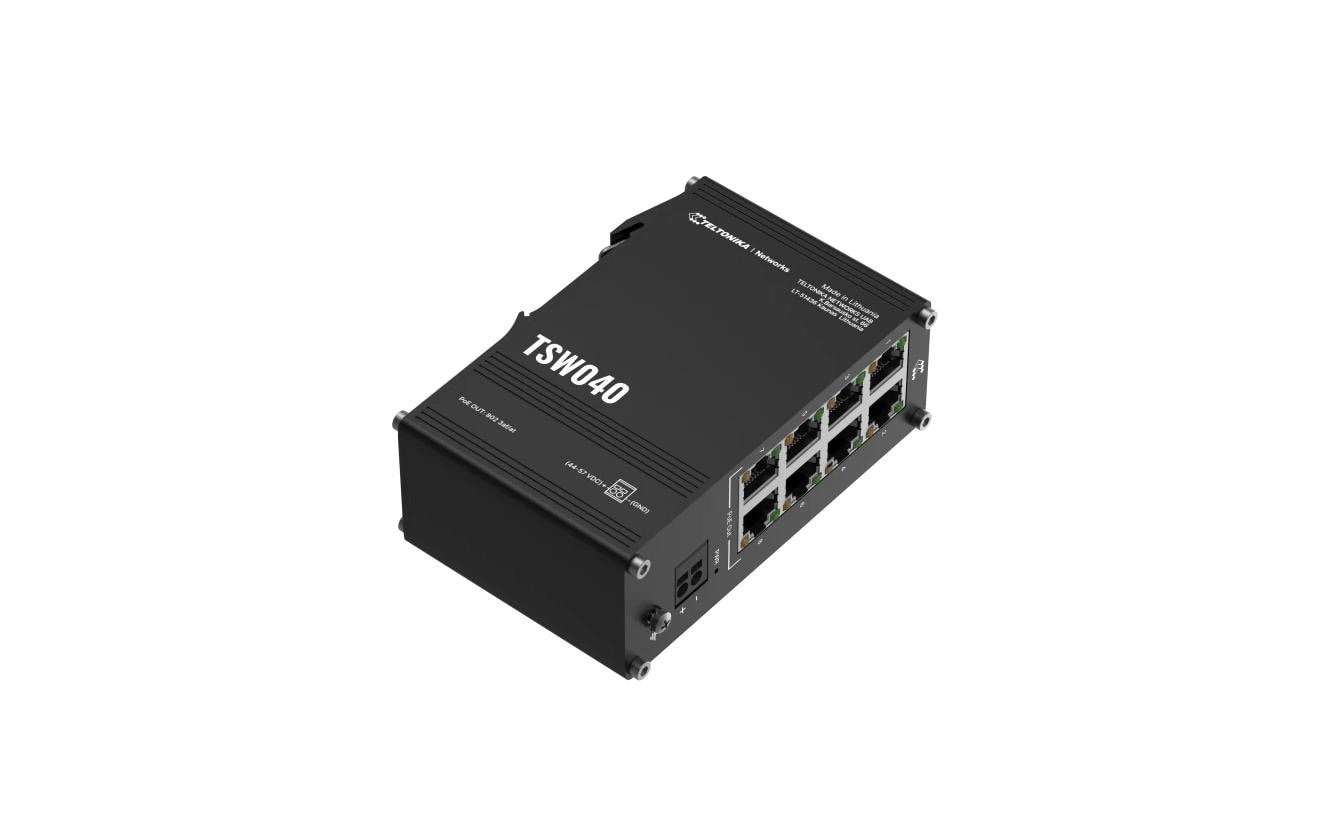 Teltonika TSW040 Industrie PoE+ Switch