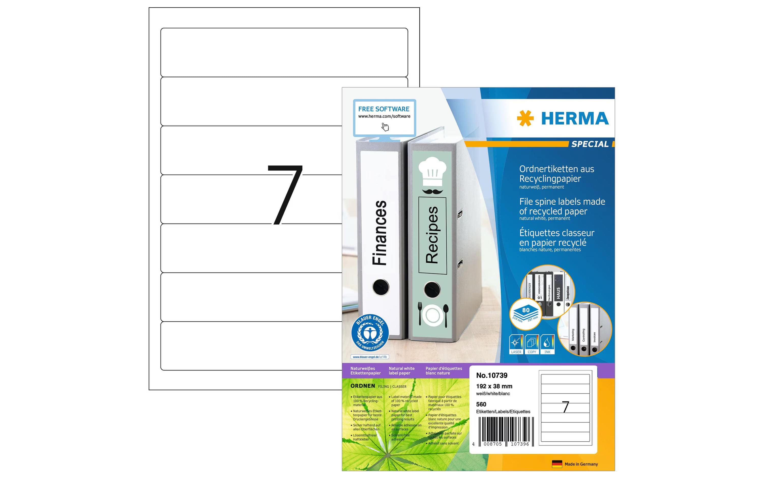 Herma Ordneretiketten Recycling