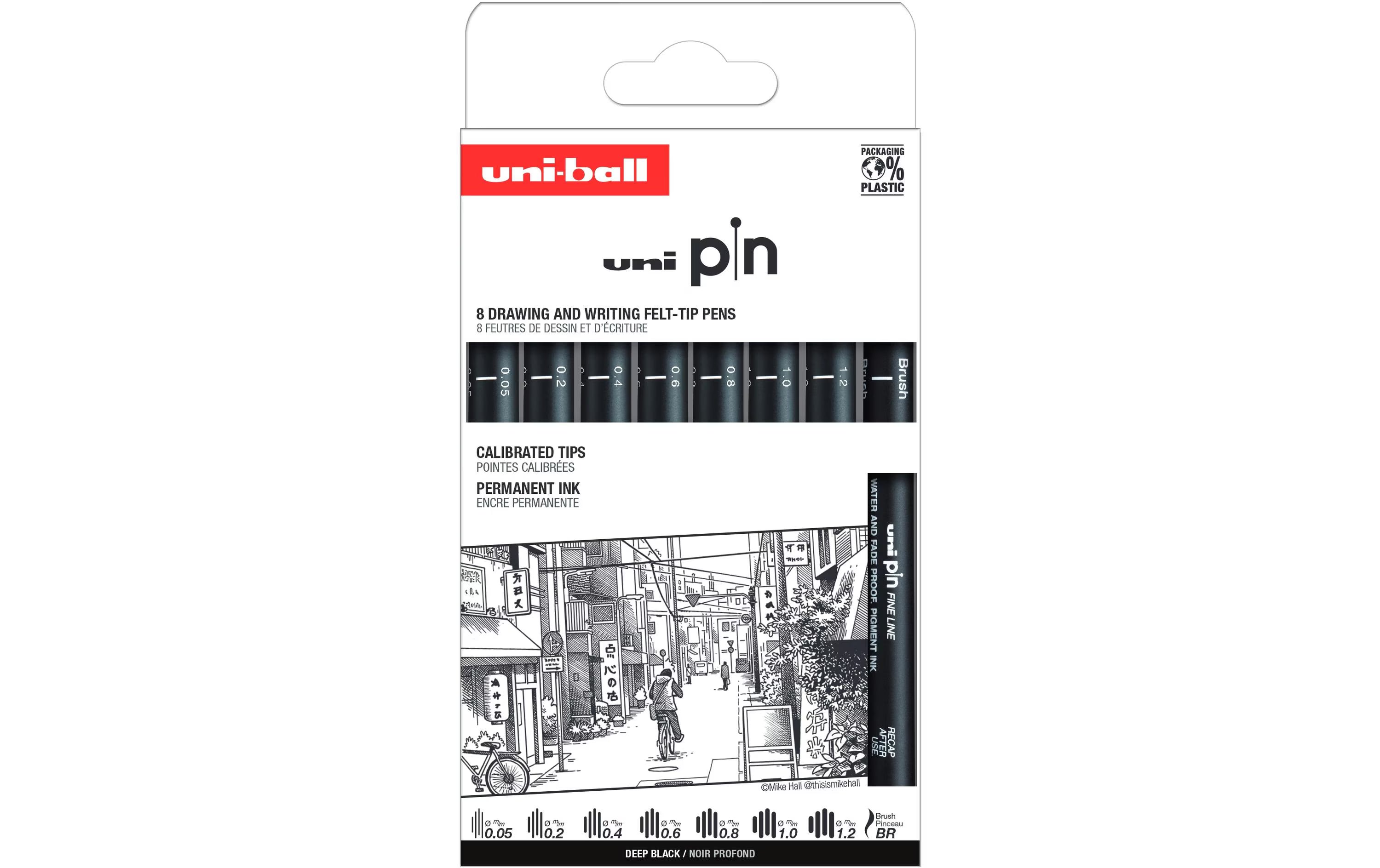 Uni PIN Fineliner Set Classic Street