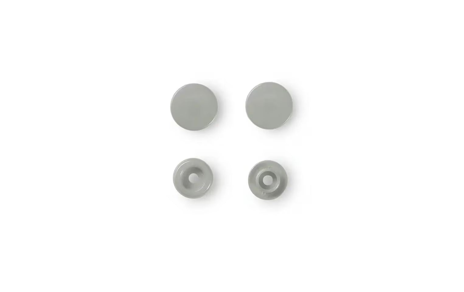 Prym Druckknopf Color Snaps, grau