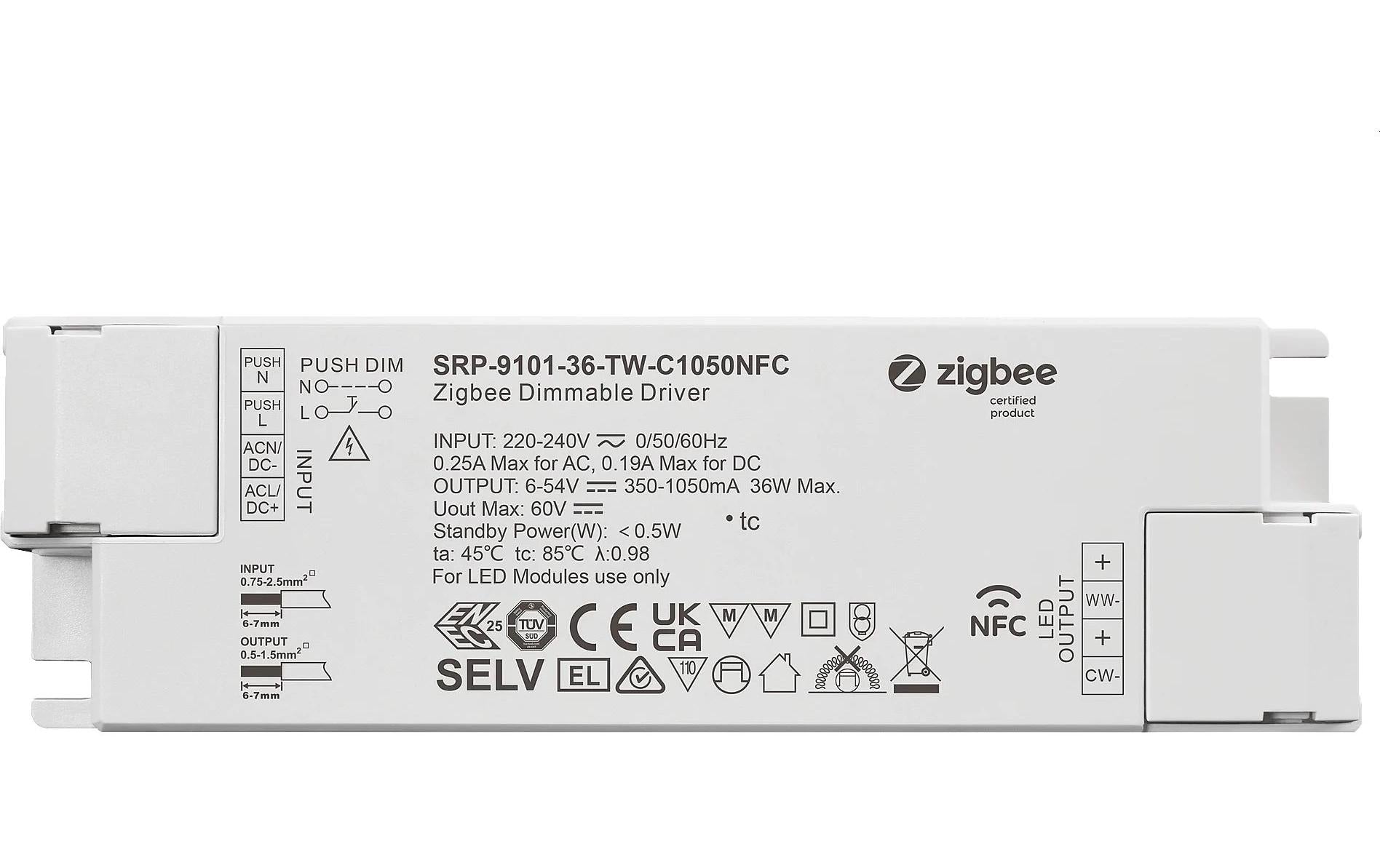 SR Zigbee 3.0 NFC Konverter Tunable White