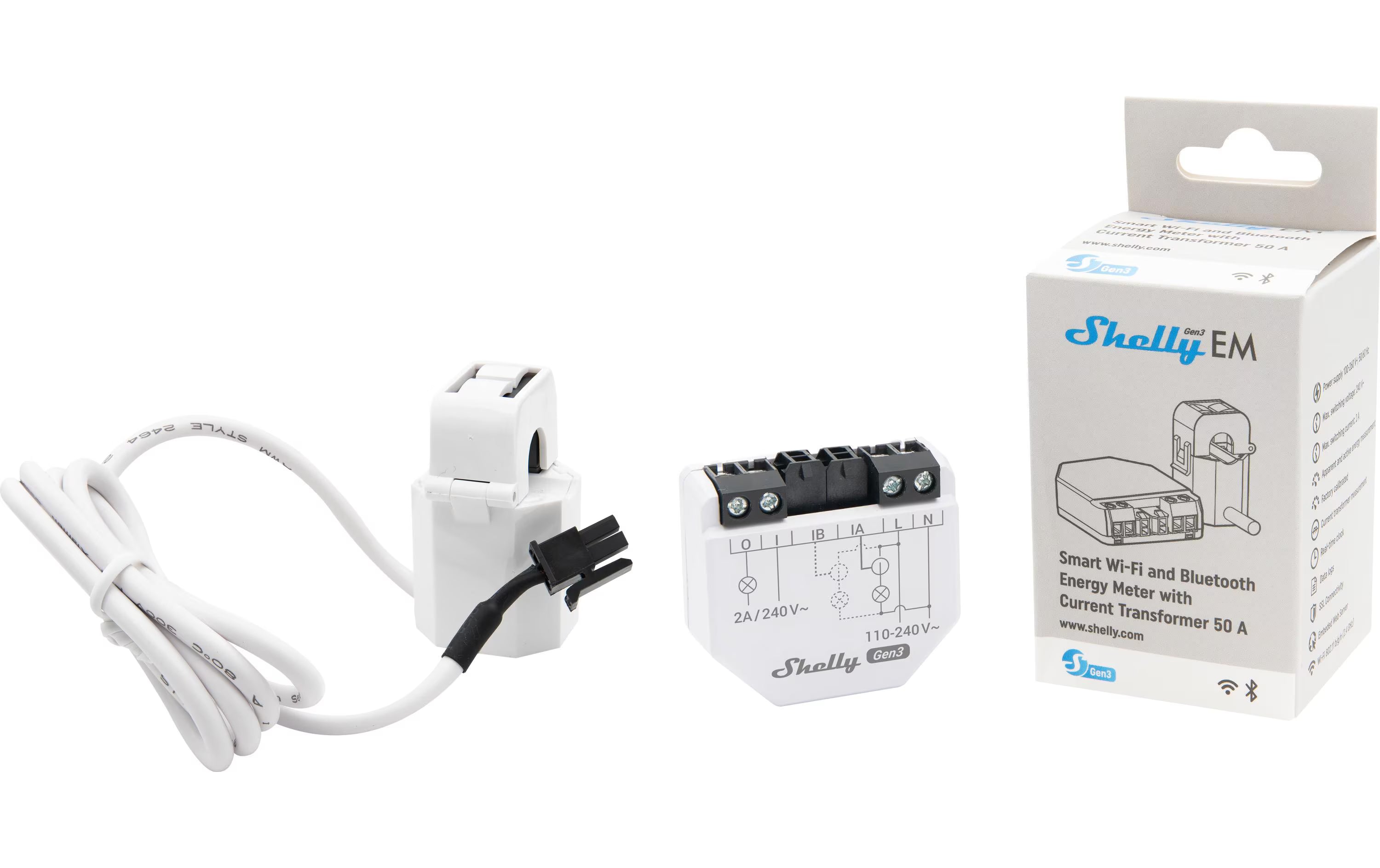 Shelly EM WiFi-Energy Meter Gen3 + 50A
