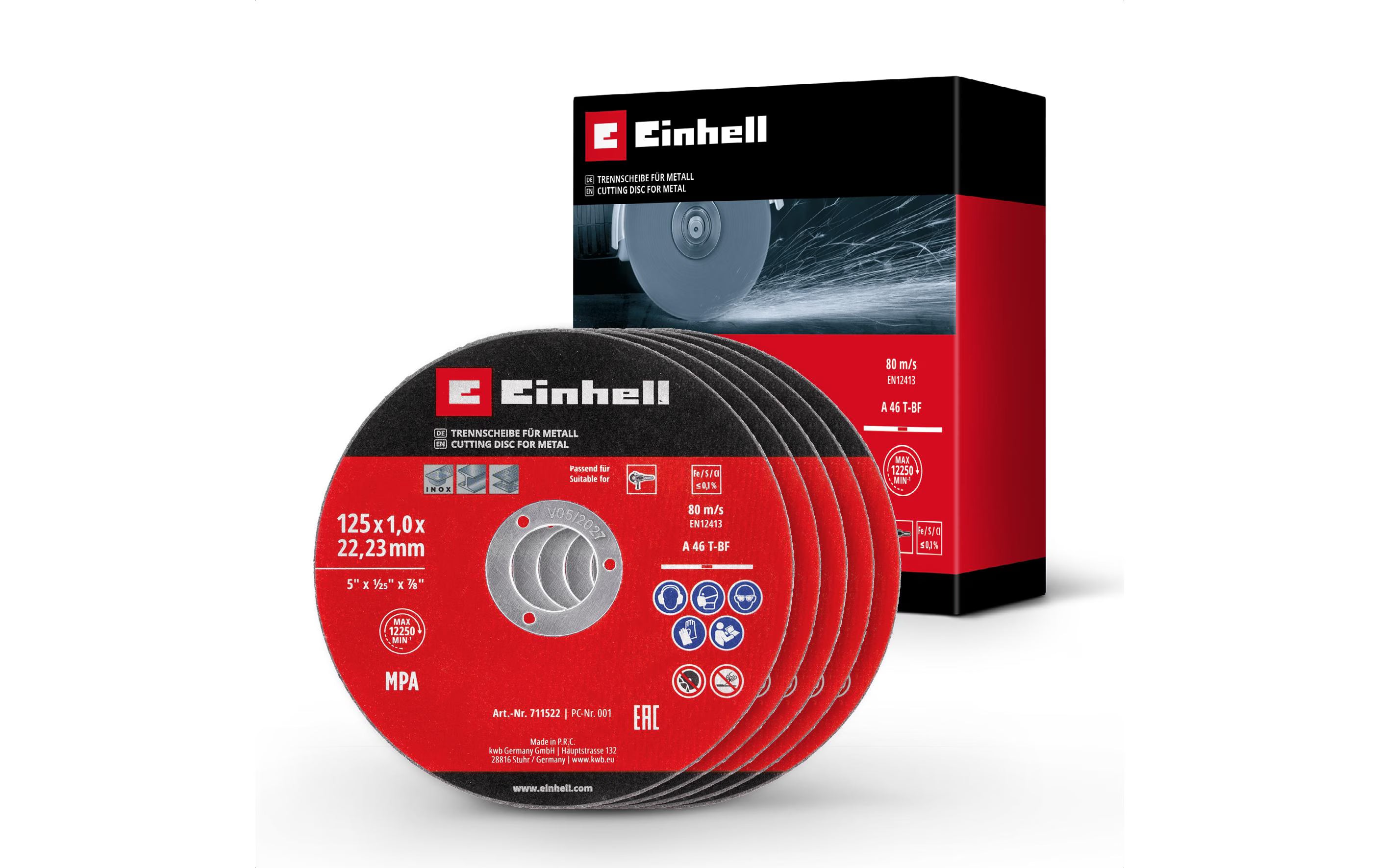 5 Einhell Trennscheiben 125mm