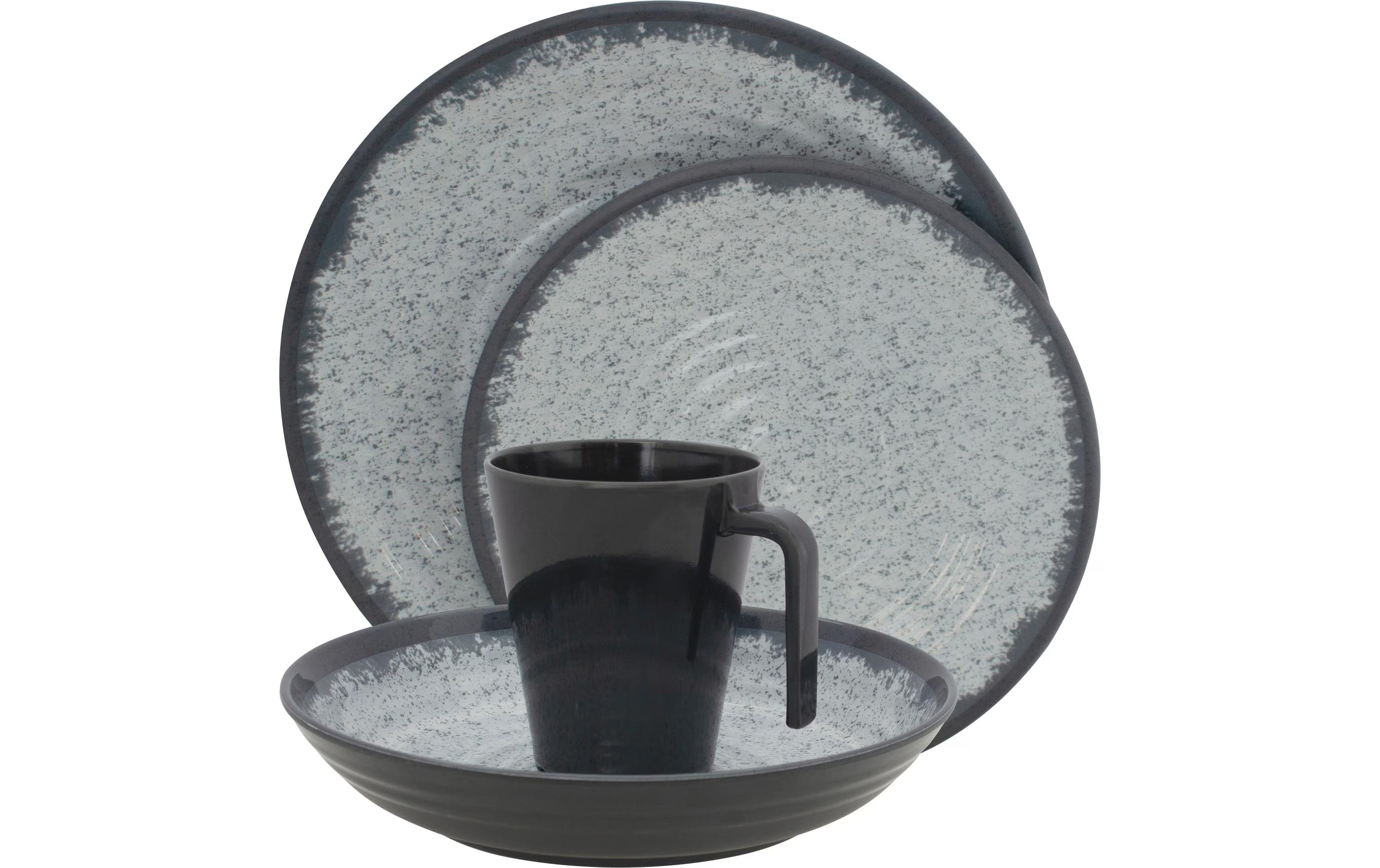 Geschirrset Rock Melamine 16-teilig