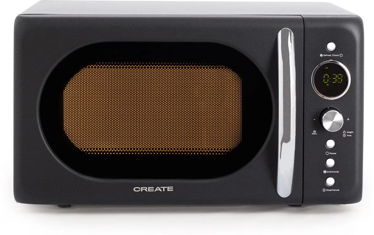 Create Mikrowelle Retro Schwarz