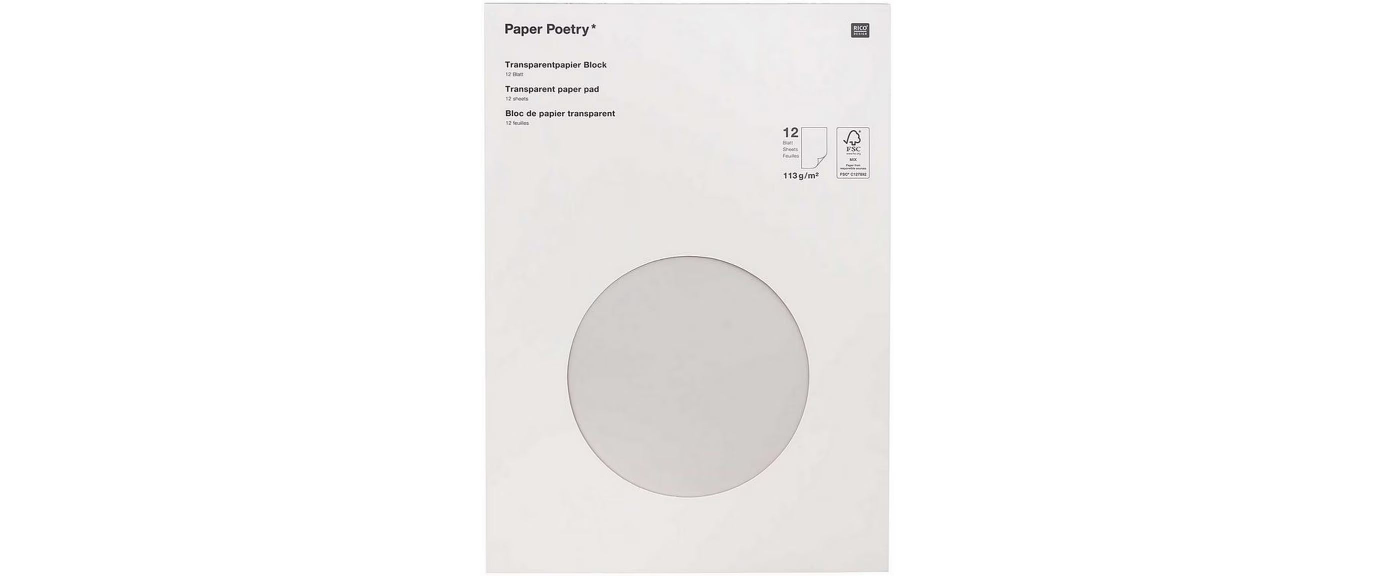 Rico Transparent Papier, Block