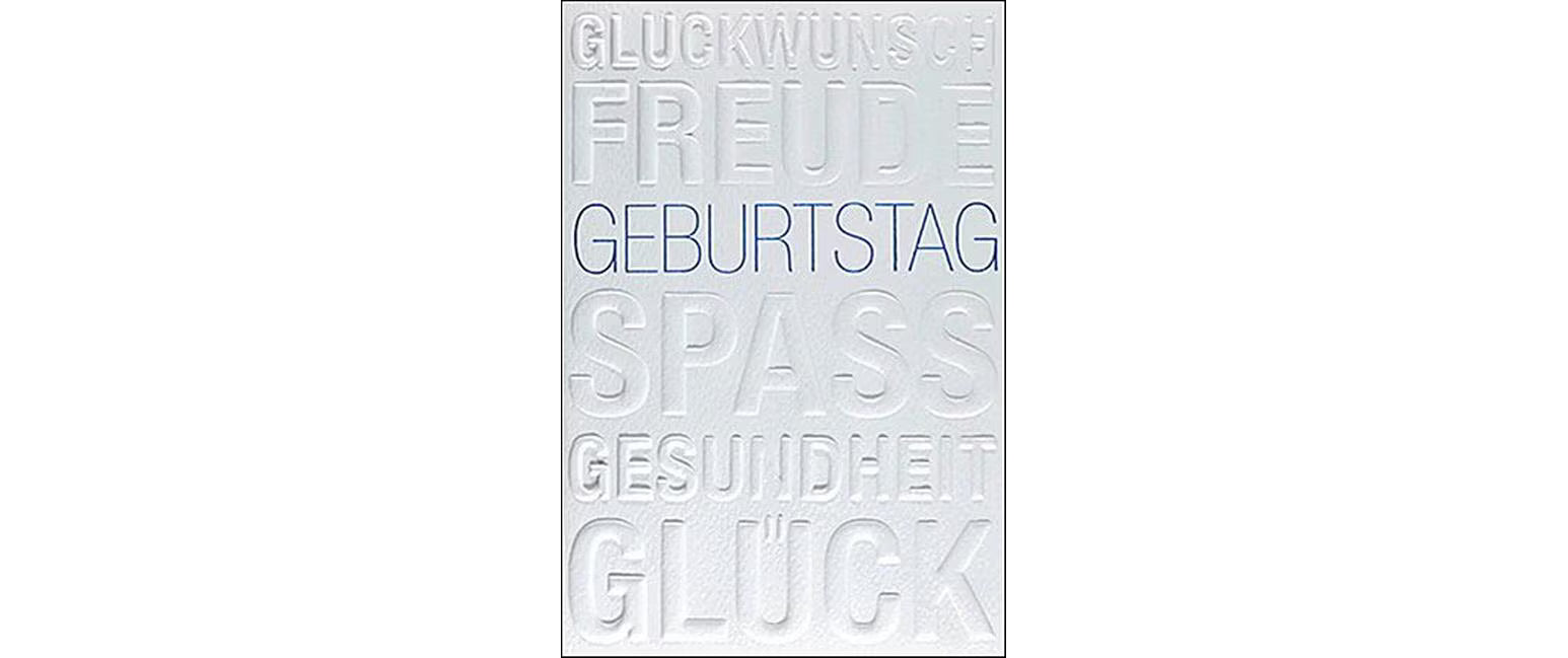 ABC Glückwunschkarte Geburtstag