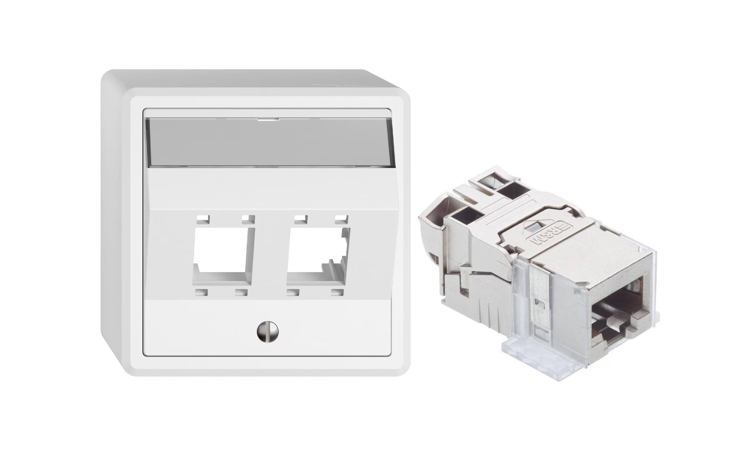 Feller EDIZIOliv AP-Netzwerkdose 2x RJ45