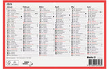 Biella Wandkalender 2026 A5