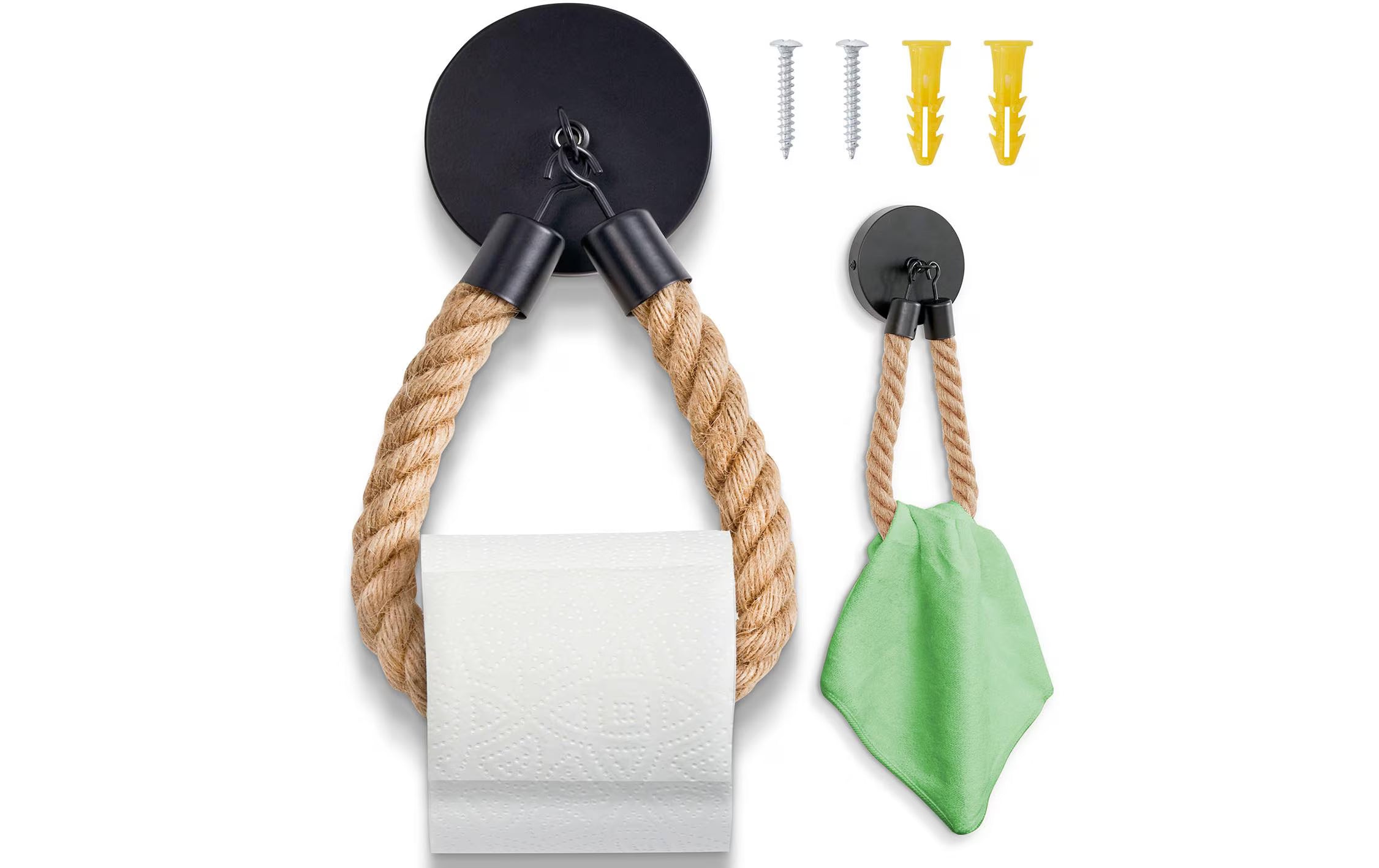 Hennez Toilettenpapier-Halter Seilschraube