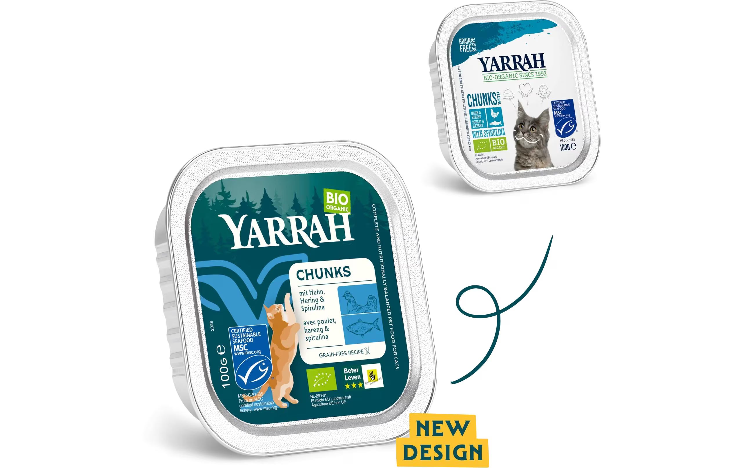 Yarrah Bio-Nassfutter Bio Chunks mit Huhn &