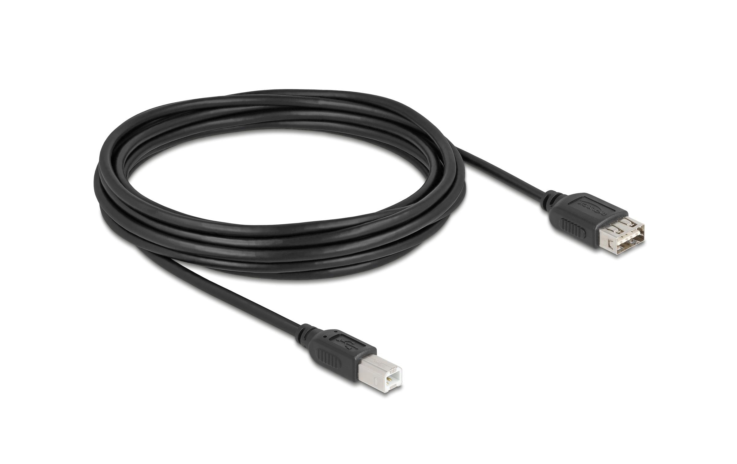 Delock, USB 2.0-Kabel USB A - USB B 5 m