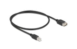 Delock, USB 2.0-Kabel USB A - USB B 0.5 m