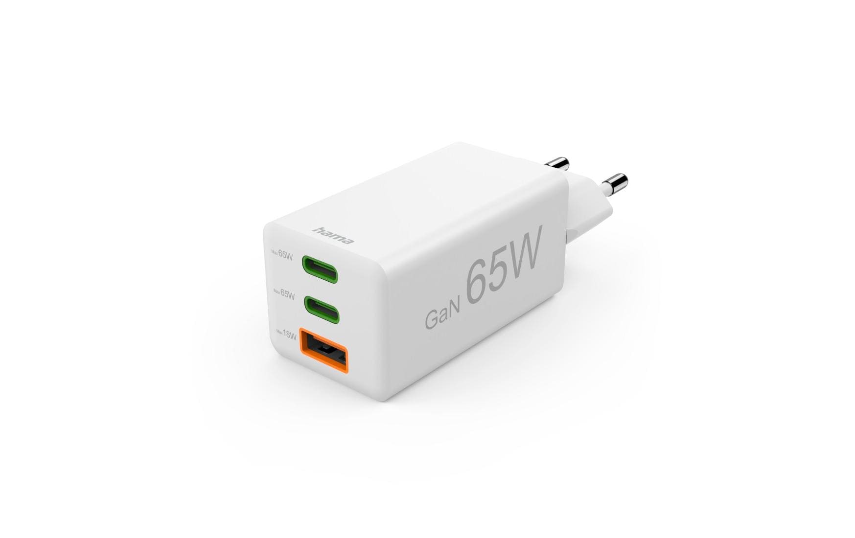 Hama Gan charger 1x USBA 2x USBC 65W