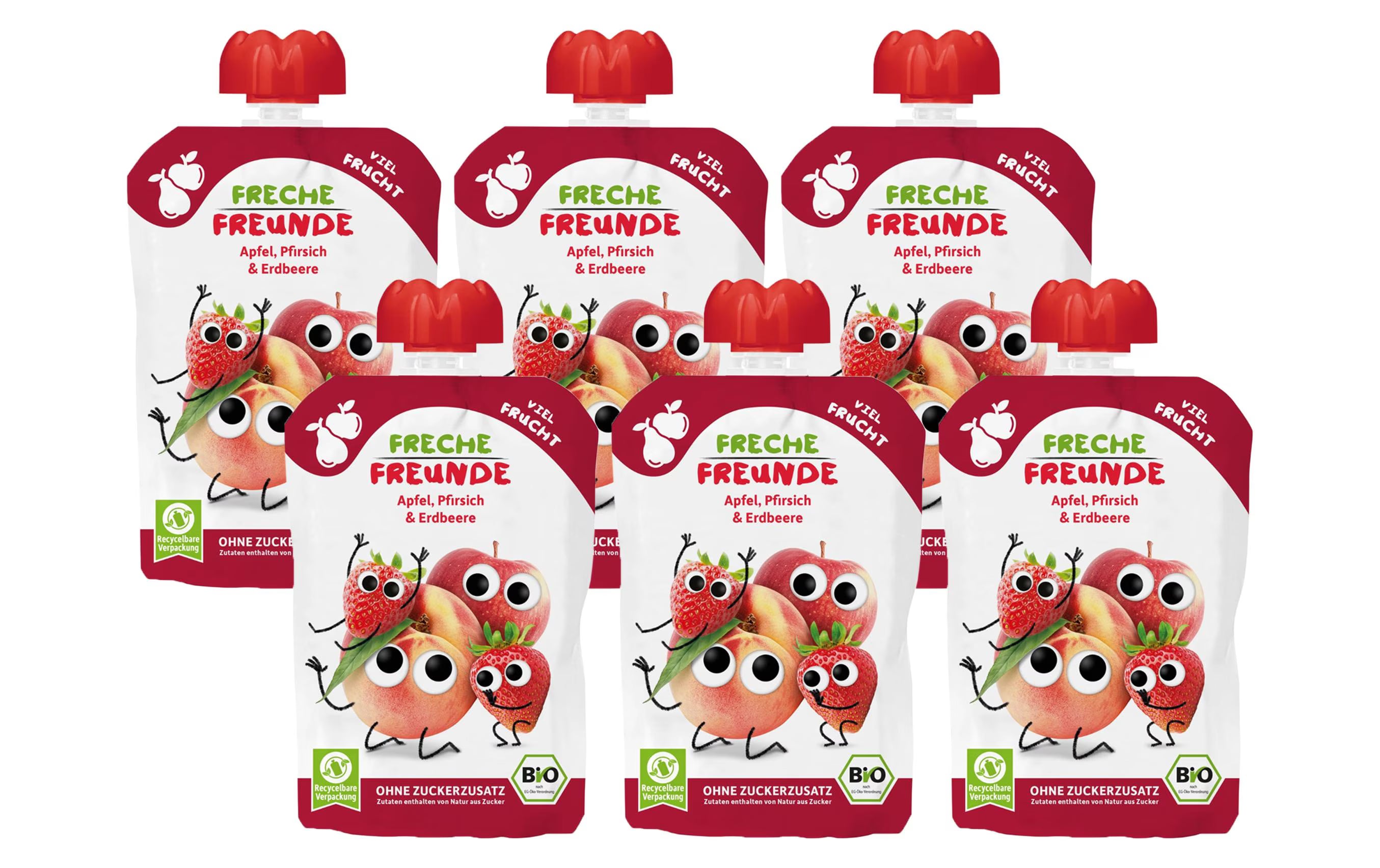 Freche Freunde Quetschbeutel Apfel,