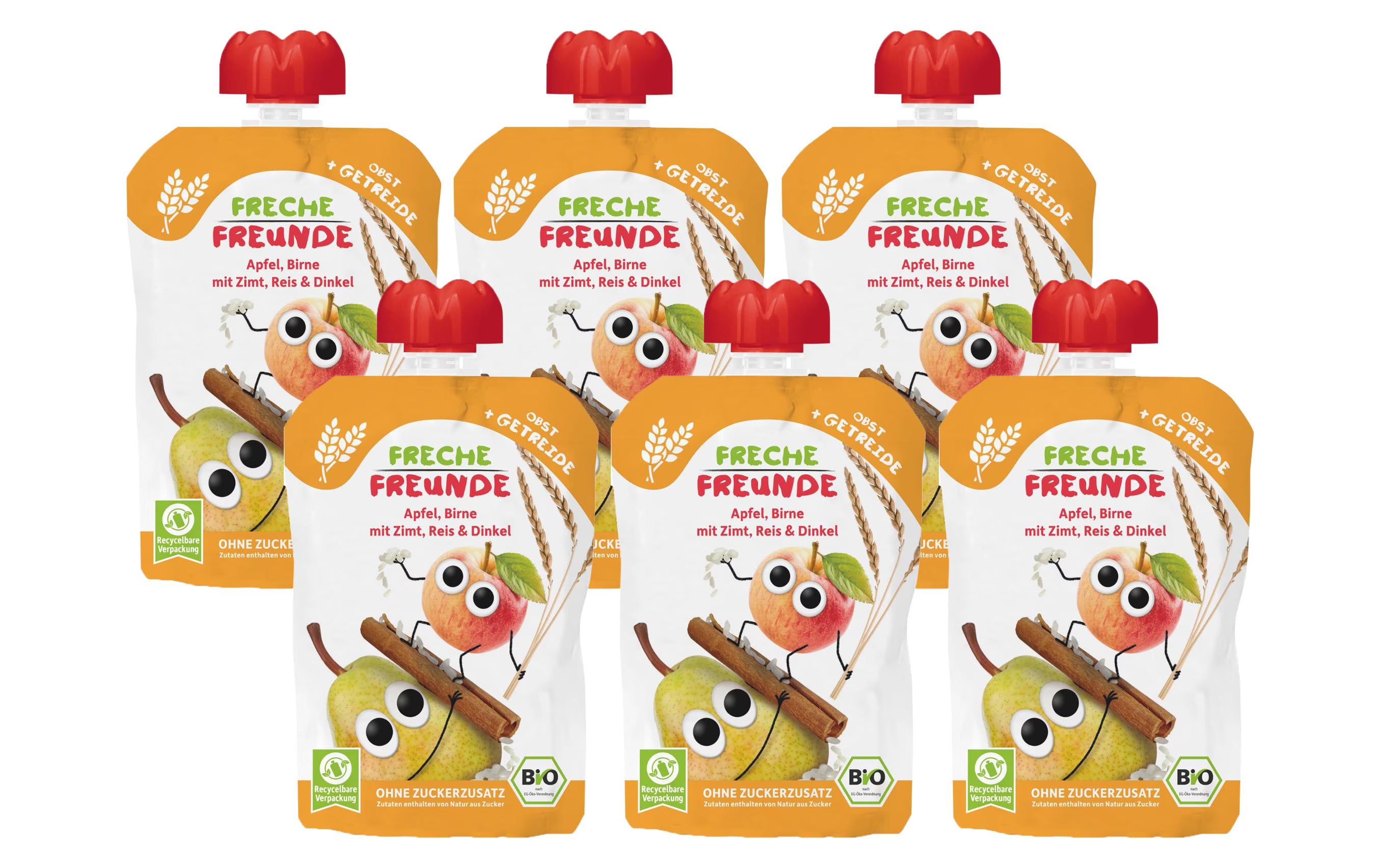 Freche Freunde Quetschie 6er Pack