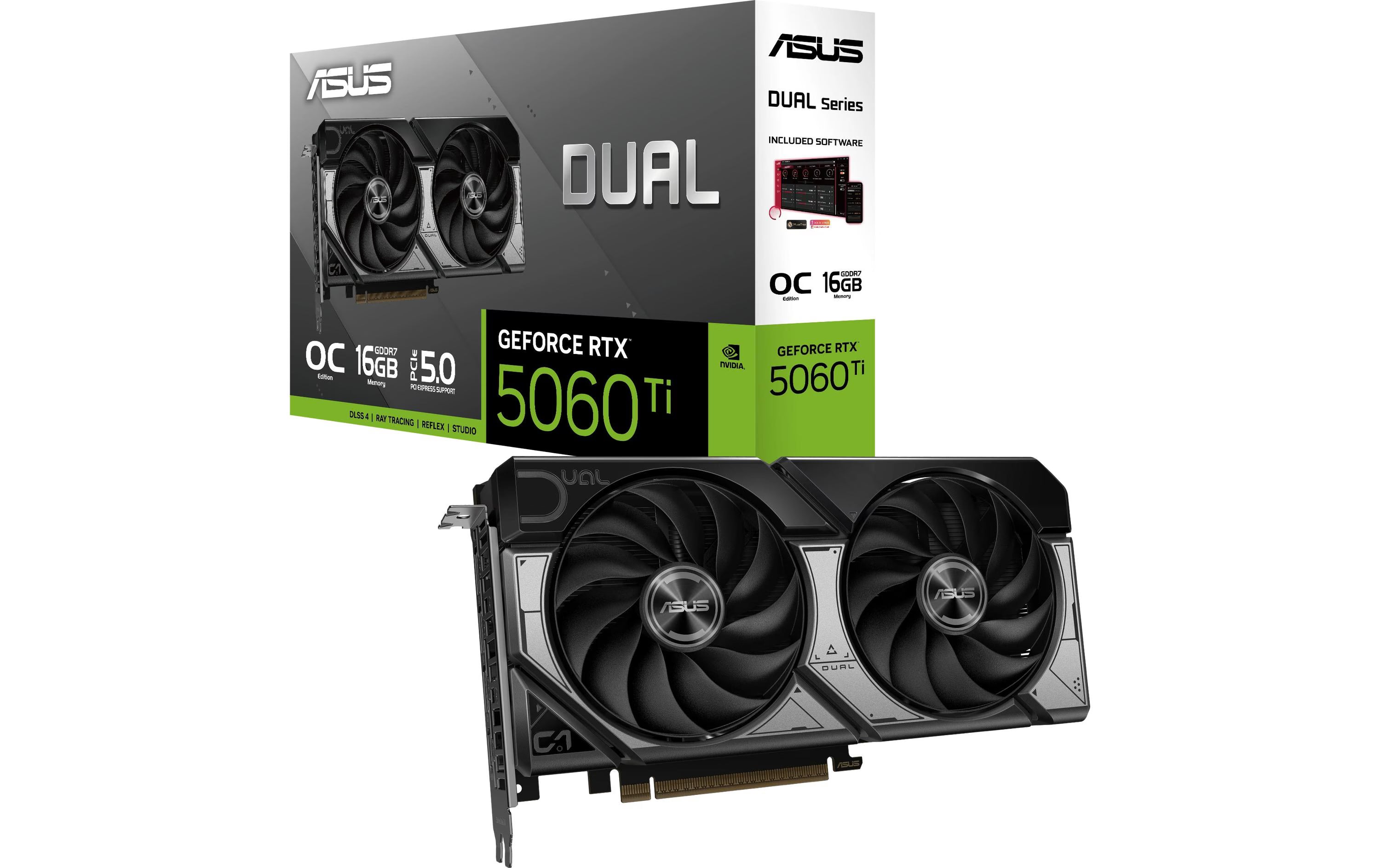 ASUS DUAL RTX5060TI O16G, GDDR7
