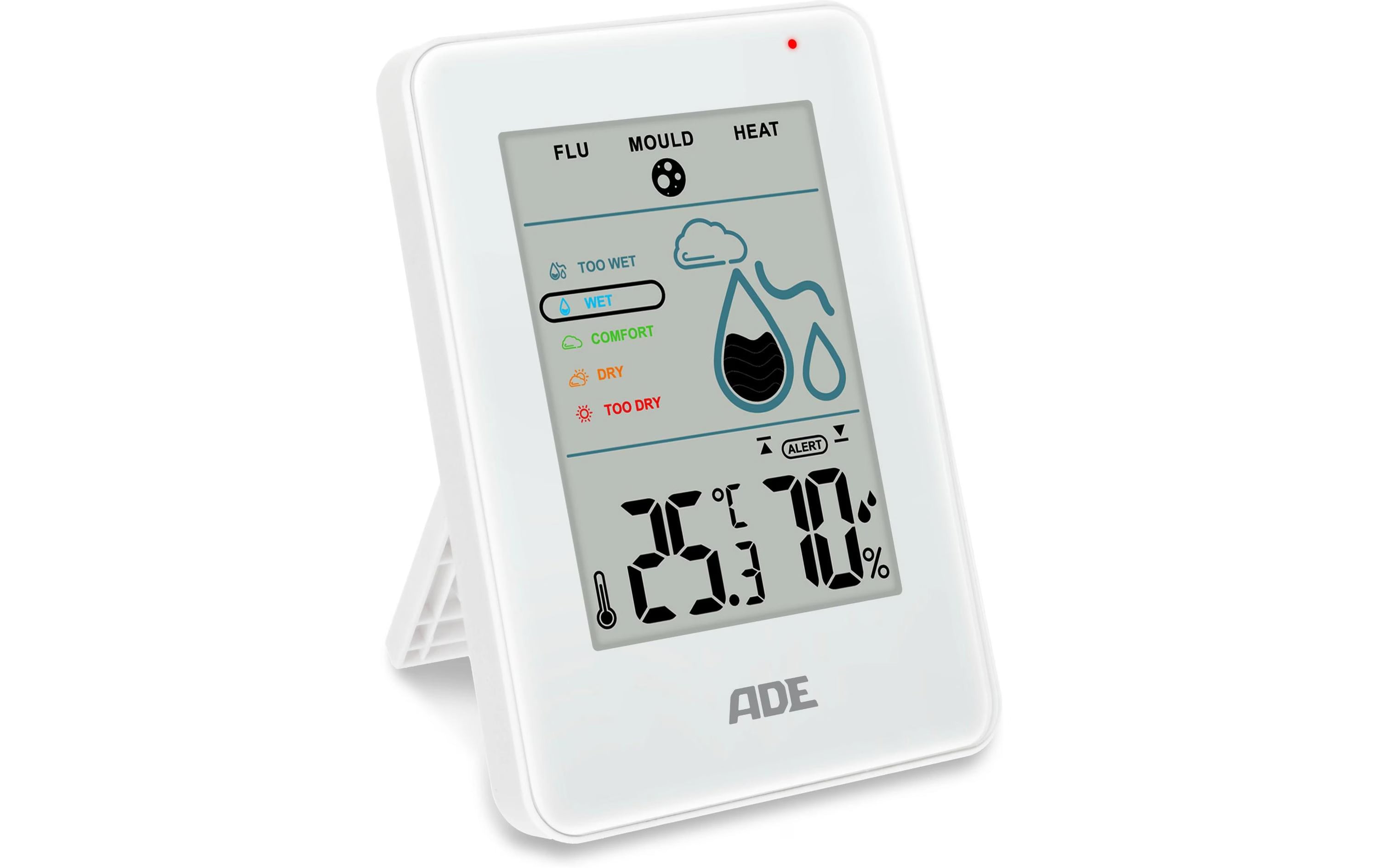 ADE digitales Thermo-/Hygrometer weiss