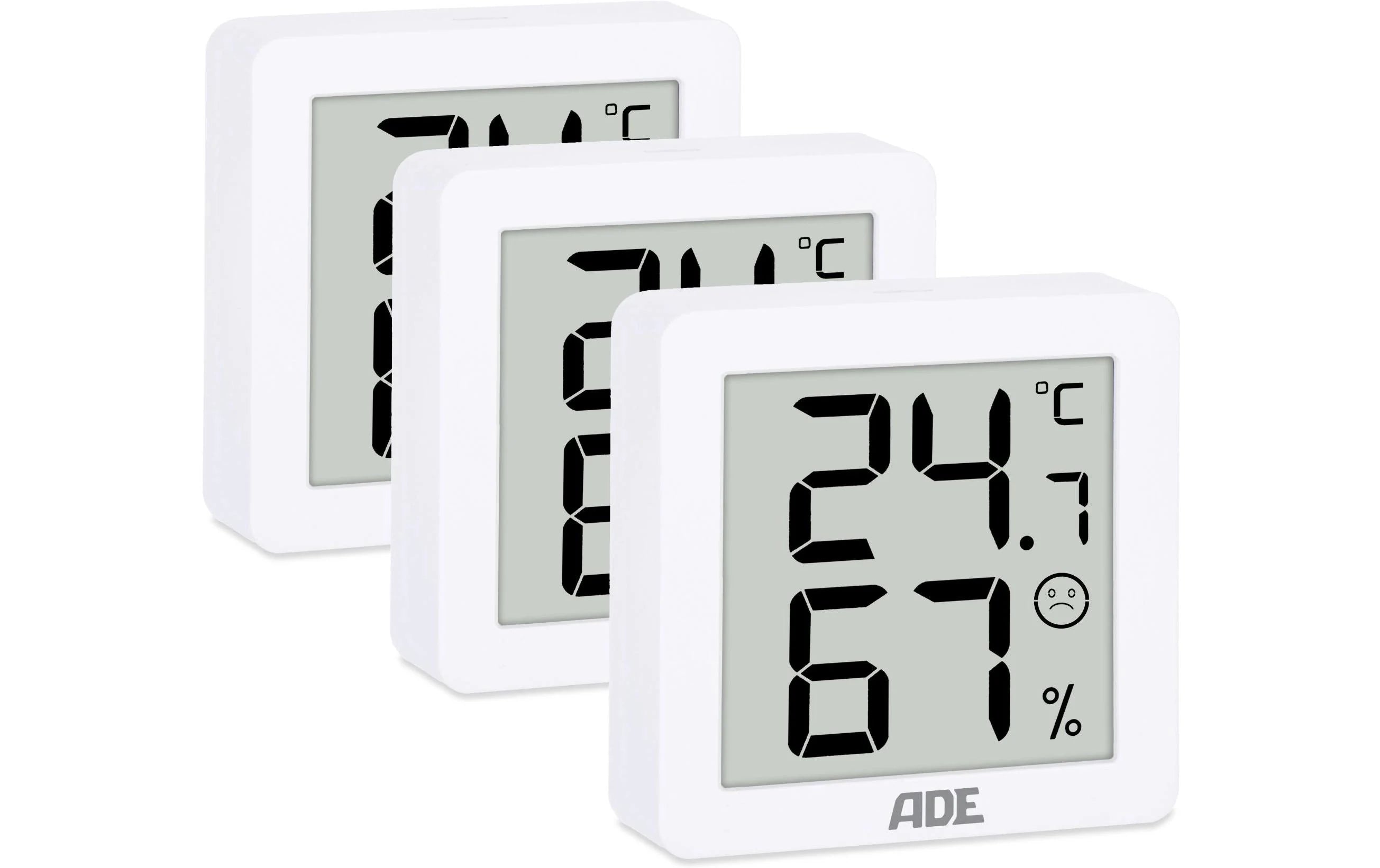 ADE digitales Thermo-/Hygrometer weiss