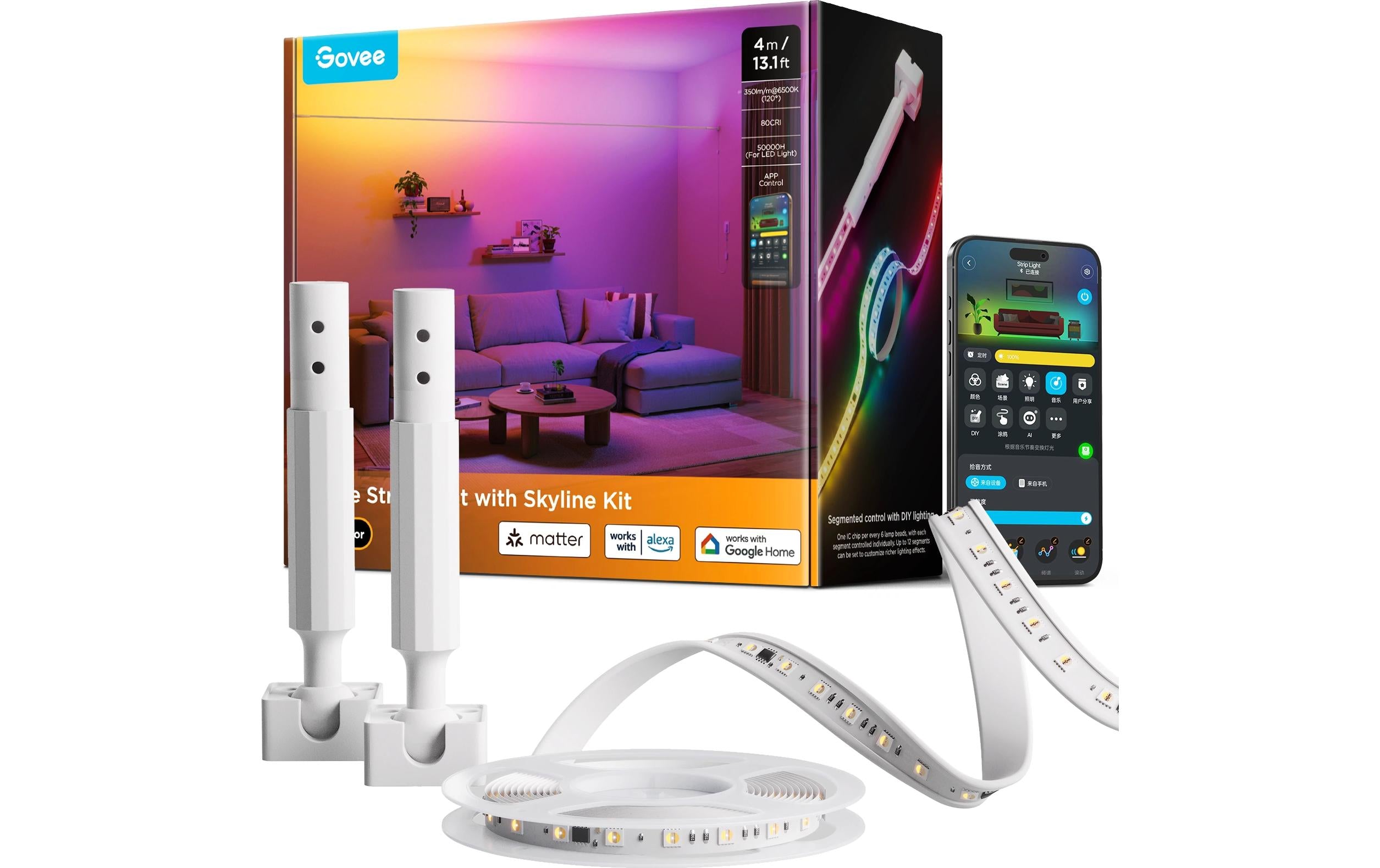 Govee LED Strip mit Skyline Kit