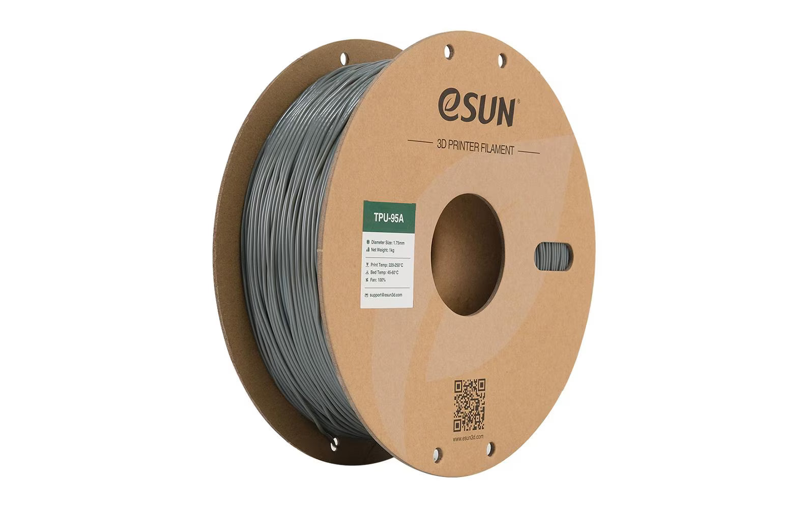 eSun, Filament TPU-95A Grau 1.75 mm 1 kg