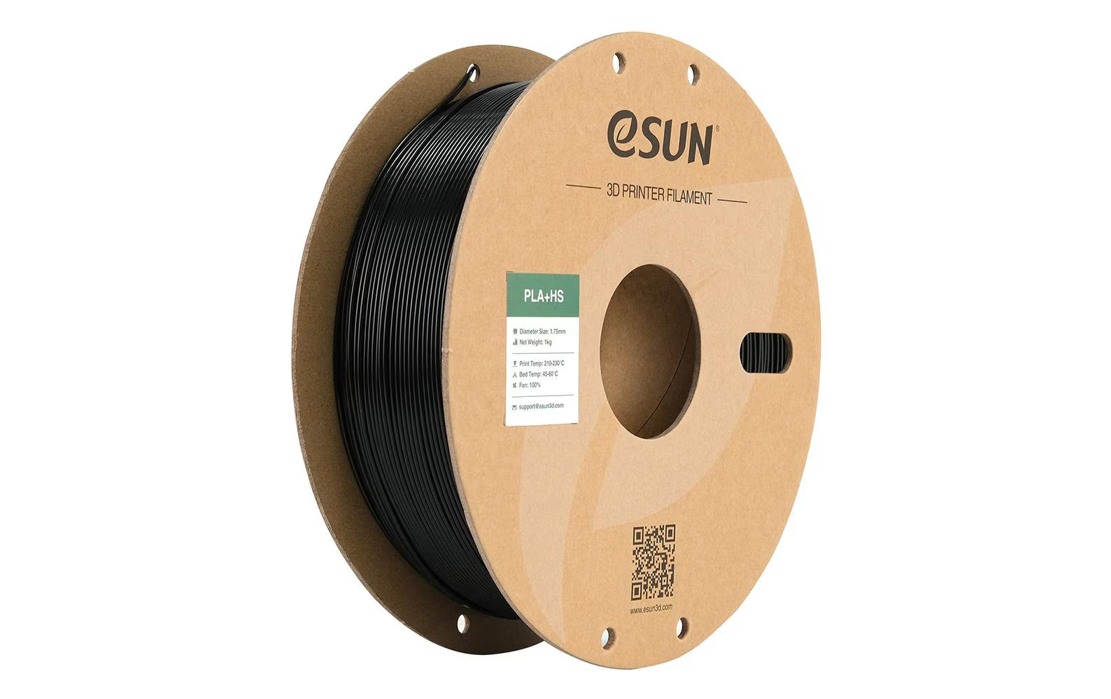 eSun, Filament PLA+ HS Schwarz 1.75 mm 1 kg