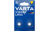 Varta, Knopfzelle V10GA / LR54 , 2 Stück