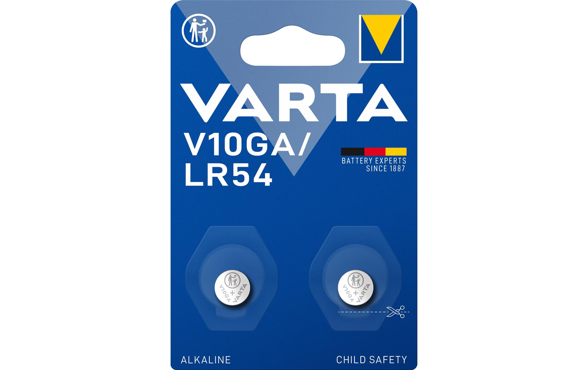 Varta, Knopfzelle V10GA / LR54 , 2 Stück