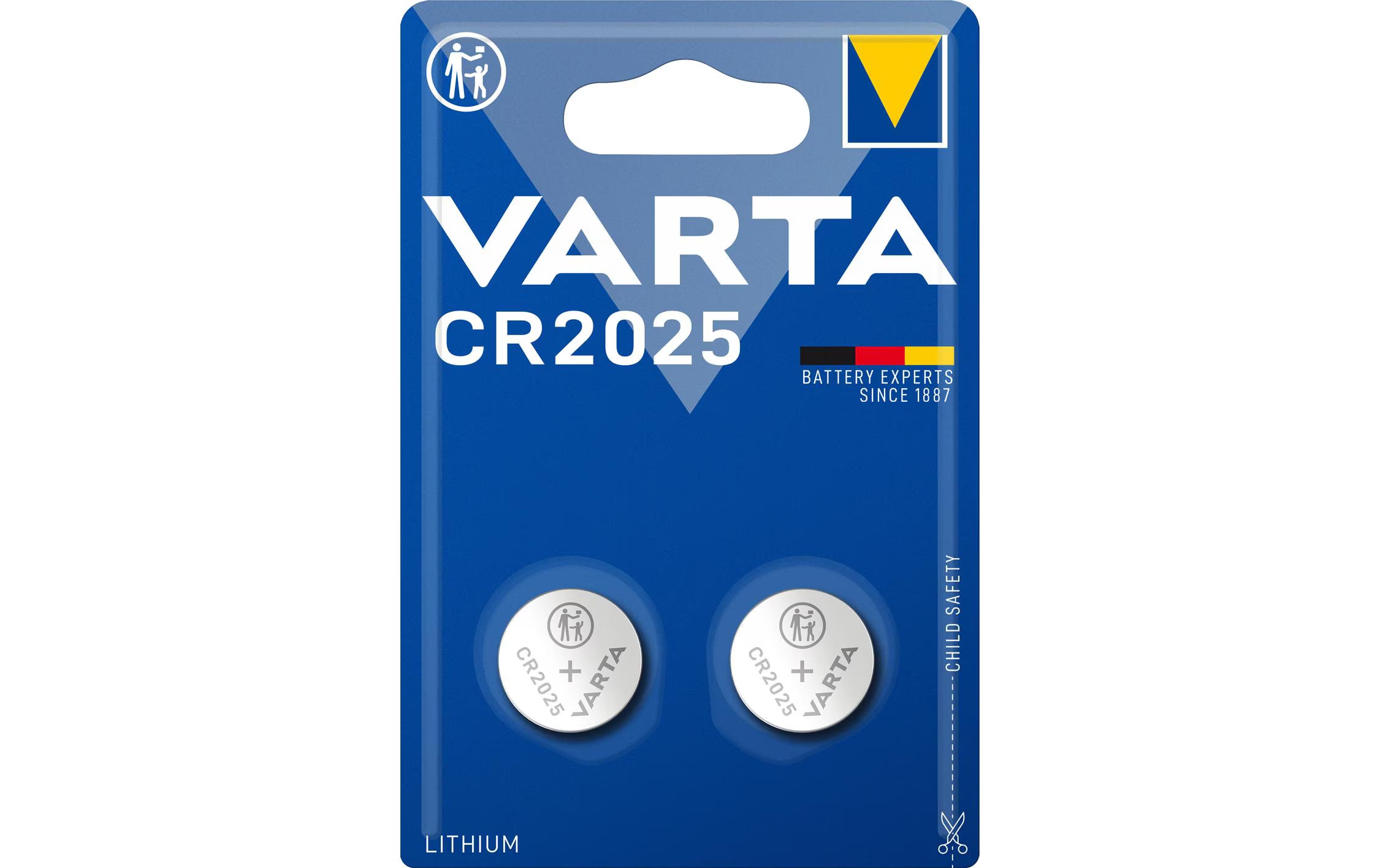 Varta, Knopfzelle CR2025 , 2 Stück