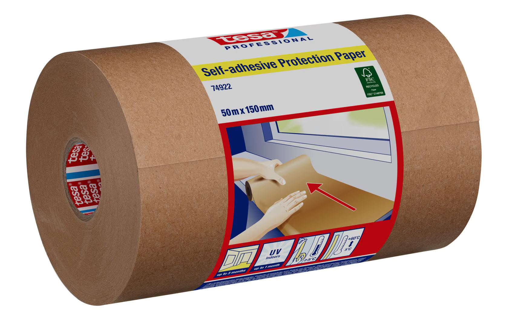 tesa Selbstklebendes Schutzpapier