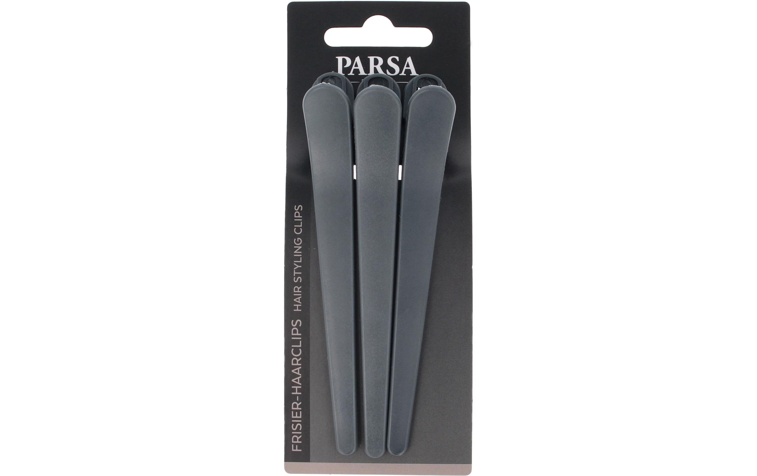 PARSA Frisier-Haarclips, grau