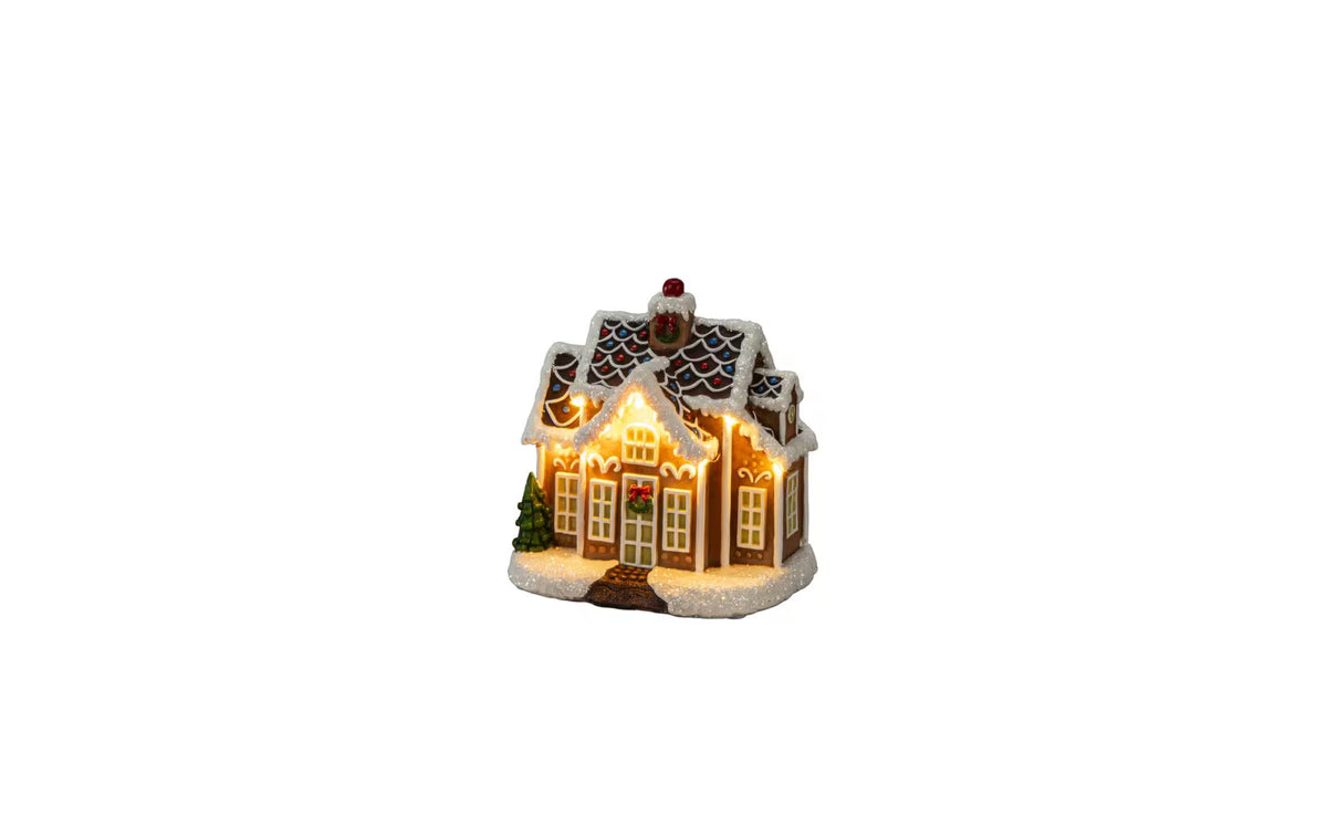 Konstsmide LED Mini-Lebkuchenhaus mit Musik