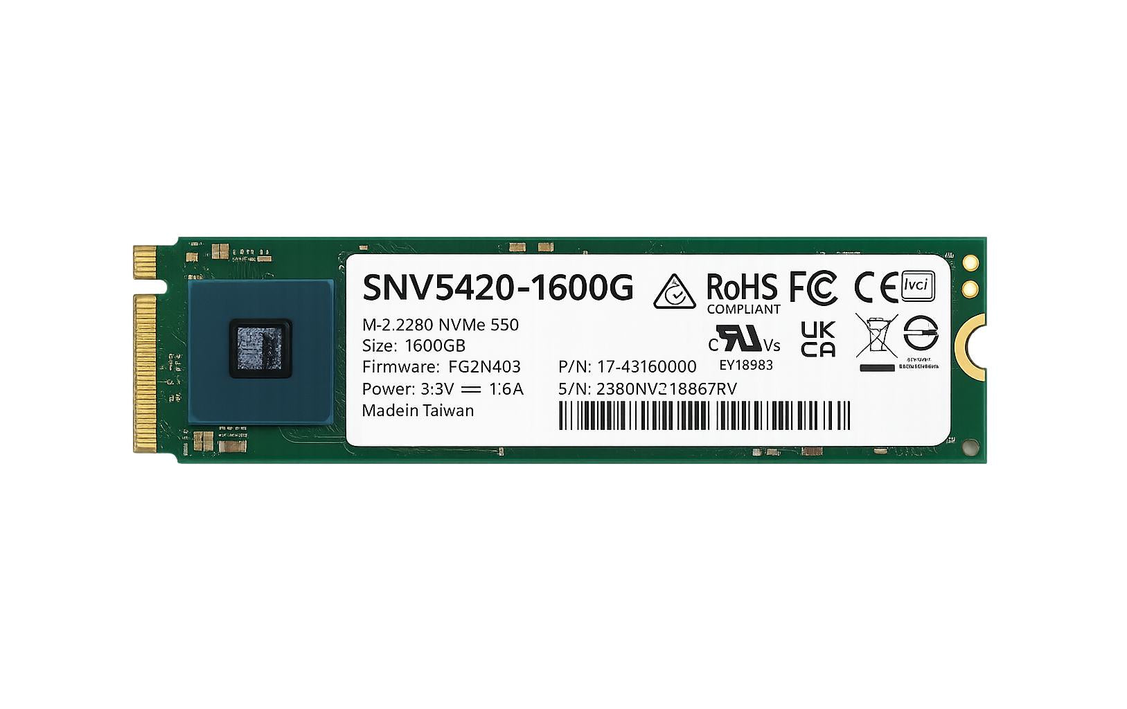 Synology SSD M.2 2280 NVMe 1.6TB