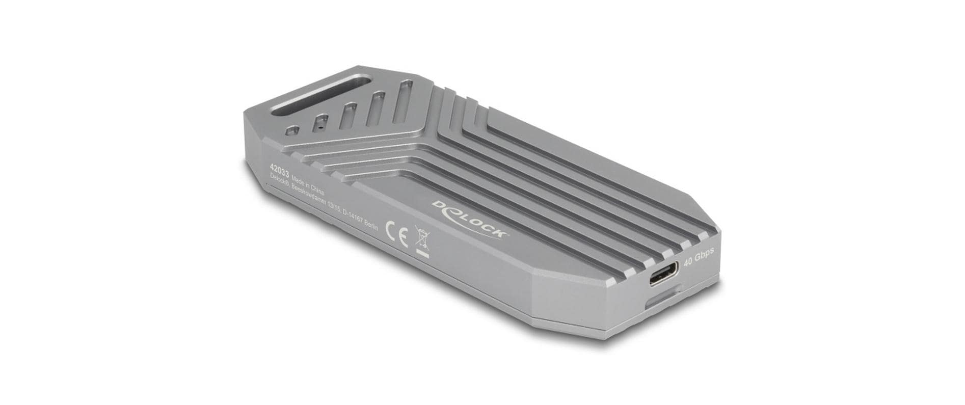 Delock M.2 NVMe SSD Gehäuse USB-C, 40Gbps