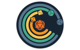 Circle of Dice Sticker